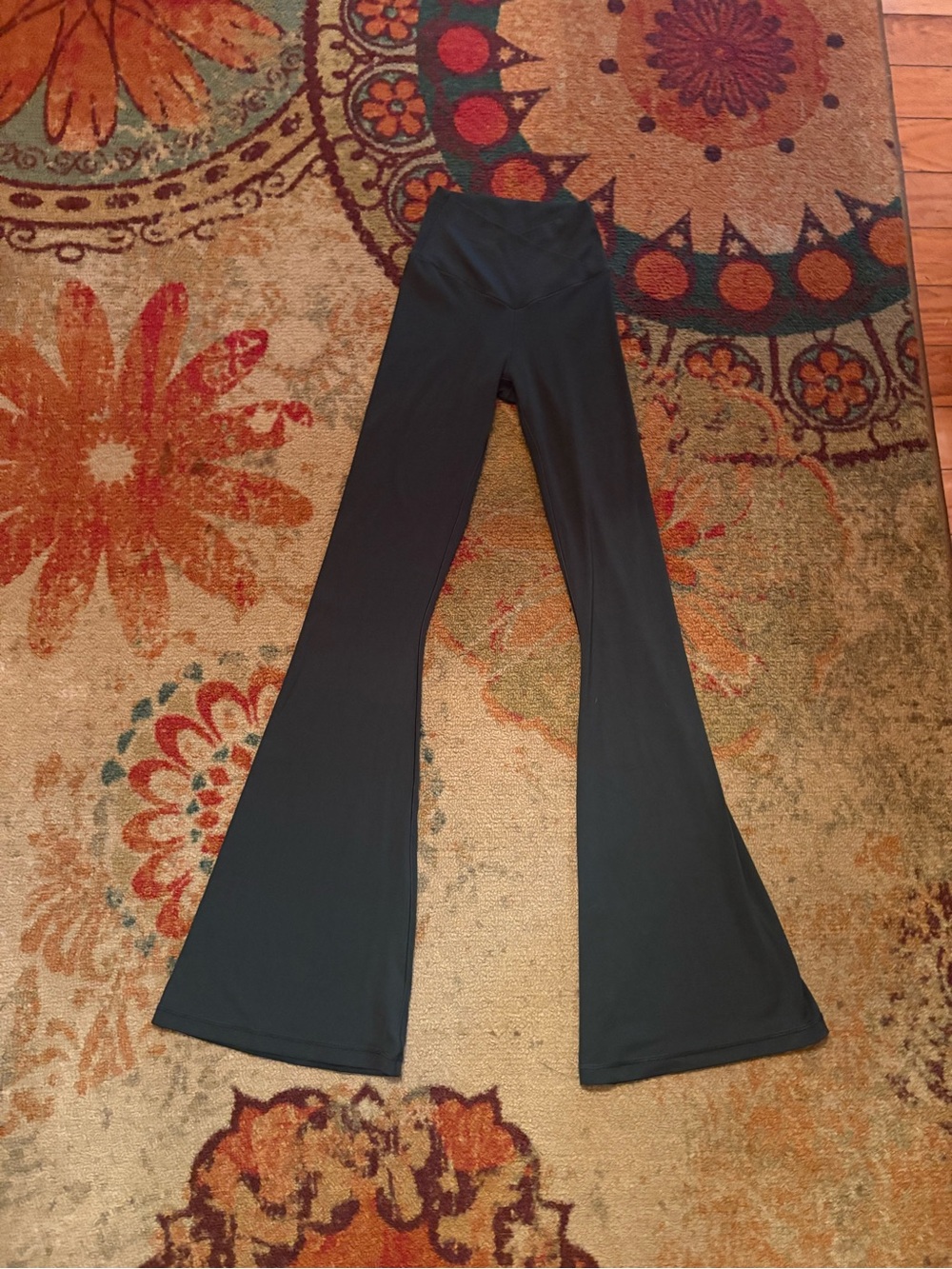 aerie olive green Flared Yoga Pants